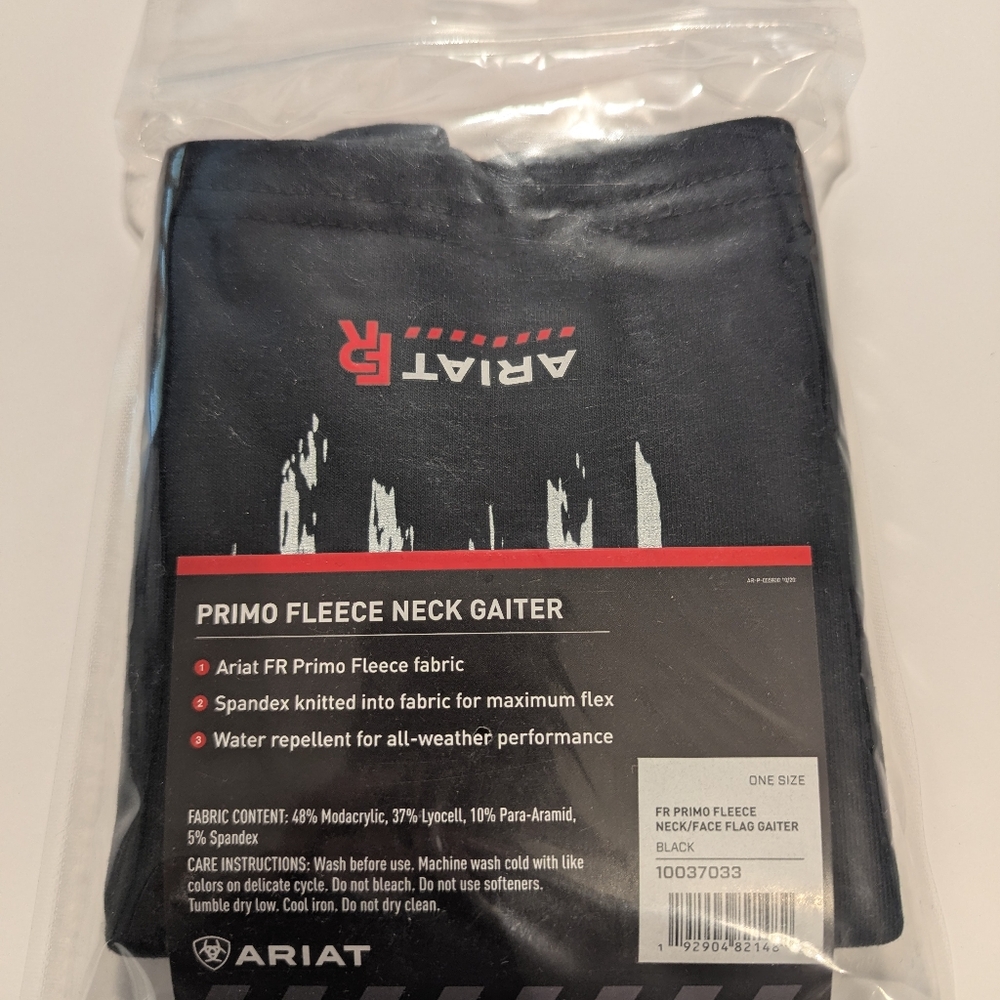 Ariat Work FR Primo Fleece Neck/Face Gaiter With Flag - One Size Fits Most - Picture 5 of 6